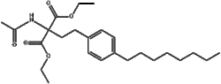 二乙基2-乙酰胺基-2-(4-辛基苯乙基)丙二酸酯