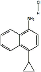 2-carbamimidoyl-N-(4-cyclopropylnaphthalen-1-yl)hydrazine-1-carbothioamide hydrochloride