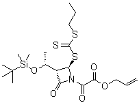 (3S,4R)-3-[(1R)-1-[[(1,1-Dimethylethyl)dimethylsilyl]oxy]ethyl]-alpha,2-dioxo-4-[[(propylthio)thioxo
