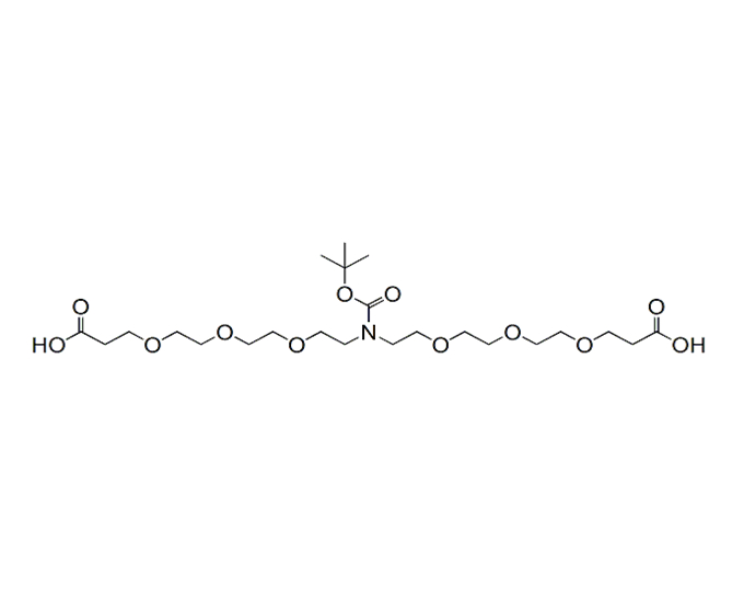 N-叔丁氧羰基-N-双(三聚乙二醇-羧酸)