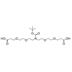 N-叔丁氧羰基-N-双(二聚乙二醇-羧酸)