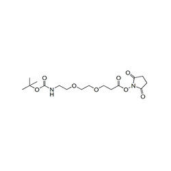 叔丁氧羰基-PEG2-琥珀酰亚胺酯