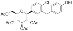 (2R,3R,4R,5S,6S)-2-(Acetoxymethyl)-6-(4-chloro-3-(4-ethoxybenzyl)phenyl)tetrahydro-2H-pyran-3,4,5-tr