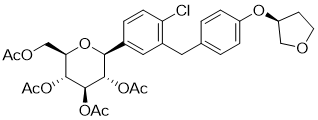 (1S)-1,5-Anhydro-1-C-[4-chloro-3-[[4-[[(3S)-tetrahydro-3-furanyl]oxy]phenyl]methyl]phenyl]-D-glucito