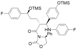 (S)-3-((2R,5S)-5-(4-fluorophenyl)-2-((S)-((4-fluorophenyl)amino)(4-((trimethylsilyl)oxy)phenyl)methy