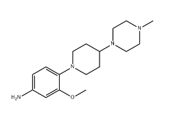 3-Methoxy-4-(4-(4-methylpiperazin-1-yl)piperidin-1-yl)aniline3-甲氧基-4-(4-(4-甲基哌嗪-1-基)哌啶-1-基)苯胺