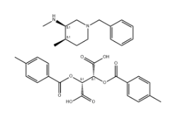 (2R,3R)-2,3-双[(4-甲基苯甲酰基)氧基]丁二酸和 (3R,4R)-N,4-二甲基-1-(苯基甲基)-3-哌啶胺的化合物3-bis(4-Methylbenzoyloxy)succinat