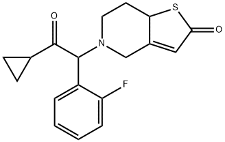 5-[2-环丙基-1-(2-氟苯基)-2-氧代乙基]-5,6,7,7A-四氢噻吩并[3,2-C]吡啶-2(4H)-酮