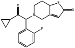 5-[2-环丙基-1-(2-氟苯基)-2-氧代乙基]-5,6,7,7A-四氢噻吩并[3,2-C]吡啶-2(4H)-酮