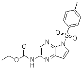 N-[5-[(4-甲基苯基)磺?；鵠-5H-吡咯并[2,3-b]吡嗪-2-基]氨基甲酸乙酯