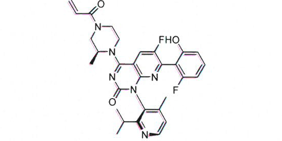 (1R)-6-氟-7-(2-氟-6-羥基苯基)-1-[4-甲基-2-(1-甲基乙基)-3-吡啶基]-4-[(2S)-2-甲基-4-(1-氧代-2-丙烯-1-基)-1-哌嗪基]-吡啶并[2,3-D]嘧啶