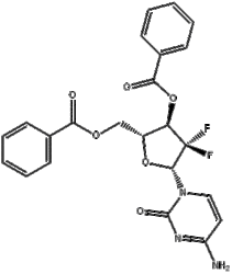 2',2'-二氟-2'-脱氧胞嘧啶核苷-3',5'-二苯甲酸酯