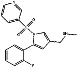 5-(2-氟苯基)-N-甲基-1-(3-吡啶基磺酰基)-1H-吡咯-3-甲胺