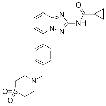 N-[5-[4-[(1,1-二氧代-4-硫代吗啉基)甲基]苯基][1,2,4]三唑并[1,5-A]吡啶-2-基]环丙烷甲酰胺