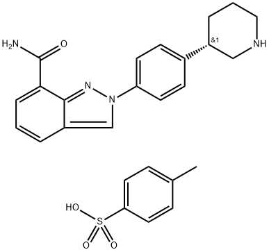 (3S)-3-[4-[7-(氨基羰基)-2H-吲唑-2-基]苯基]哌啶对甲苯磺酸盐