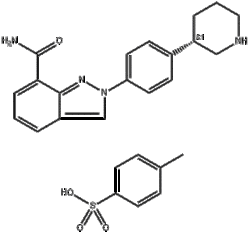 (3S)-3-[4-[7-(氨基羰基)-2H-吲唑-2-基]苯基]哌啶对甲苯磺酸盐