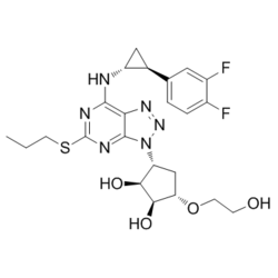 (1S,2S,3R,5S)-3-[7-[[(1R,2S)-2-(3,4-二氟苯基)環(huán)丙基]氨基]-5-丙硫基三唑并[4,5-d]嘧啶-3-基]-5-(2-羥乙氧基)-1,2-環(huán)戊二醇