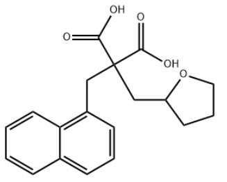2-（1-萘基甲基）-2-（四氢糠基）丙二酸一水物