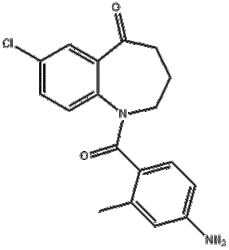 1-(4-amino-2-methylbenzoyl)-7-chloro-3,4-dihydro-2H-1-benzazepin-5-one