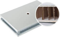 洁净室板材-手工双面玻镁纸蜂窝板