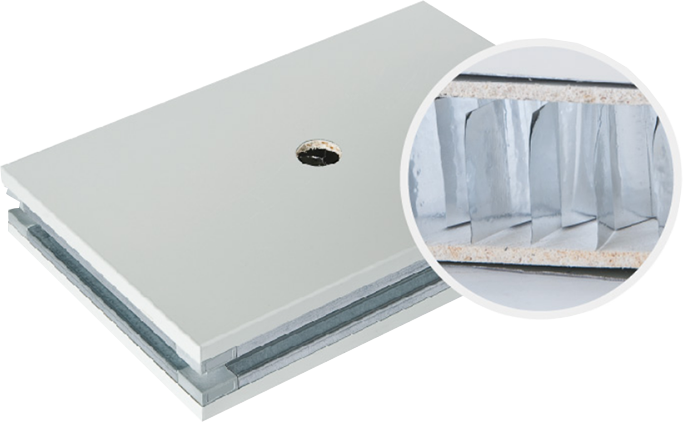 潔凈室板材-手工雙面玻鎂鋁蜂窩板