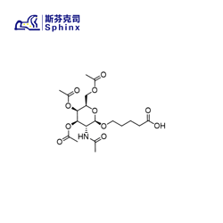 5-[(3,4,6-Tri-O-acetyl-2-acetylamido-2-deoxy-b-D-galactopyranosyl)oxy]pentanoic acid