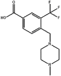 4-[(4-甲基哌嗪)甲基]-3-(三氟甲基)苯甲酸