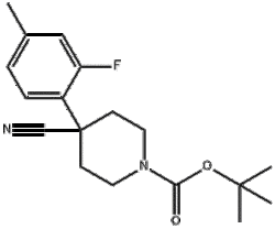 4-氰基-4-(2-氟-4-甲基苯基)哌啶-1-甲酸叔丁酯