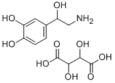 重酒石酸去甲肾上腺素,	L-4-(2-Amino-1-hydroxyethyl)-1,2-benzenediol bitartrate,69815-49-2