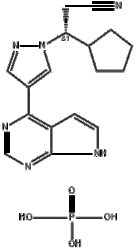 磷酸蘆可替尼，Ruxolitinib phosphate,1092939-17-7