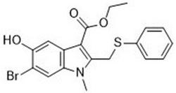 6-溴-5-羟基-1-甲基-2-（苯硫甲基）吲哚-3-甲酸乙酯