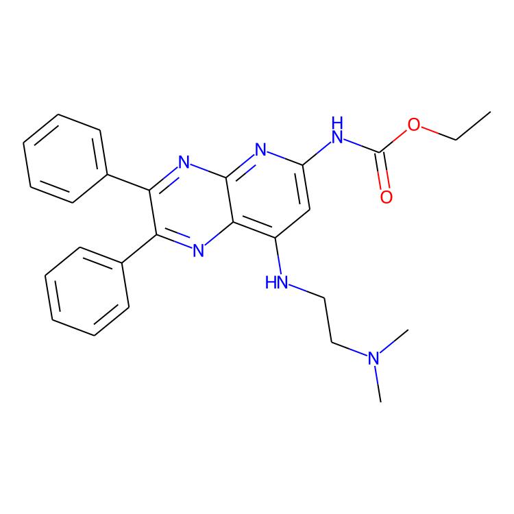 N-(8-[(2-(二甲基氨基)乙基)氨基]-2,3-二苯基吡啶并[2,3-b]吡嗪-6-基)氨基甲酸乙酯