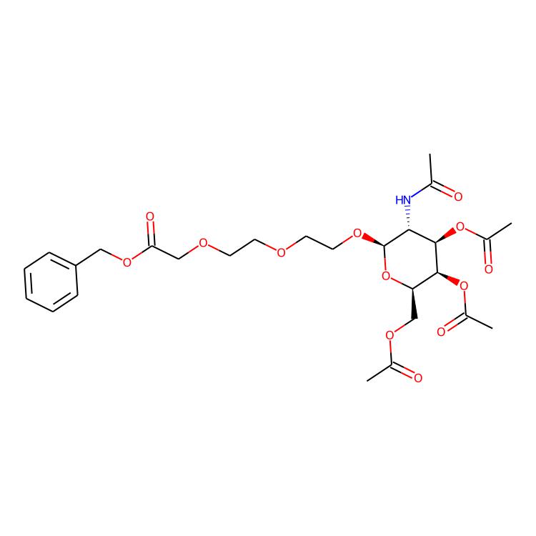 2-(2-(2-{[(2R,3R,4R,5R,6R)-4,5-雙(乙酰氧基)-6-[(乙酰氧基)甲基]-3-乙酰氨基氧雜環(huán)戊烷-2-基]氧基}乙氧基)乙氧基)乙酸芐酯