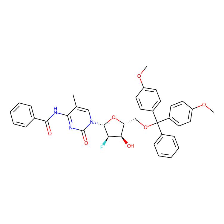 N-(1-((2R,3R,4R,5R)-5-((雙(4-甲氧基苯基)(苯基)甲氧基)甲基)-3-氟-4-羥基四氫呋喃-2-基)-5-甲基-2-氧代-1,2-二氫嘧啶-4-基)苯甲酰胺