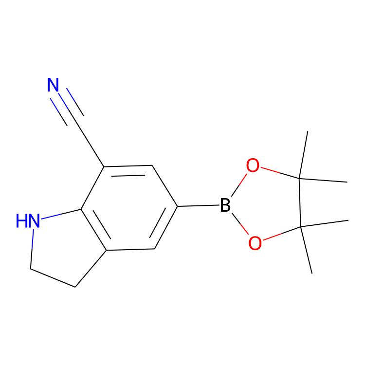 5-(四甲基-1,3,2-二氧硼雜環(huán)戊烷-2-基)-2,3-二氫-1H-吲哚-7-甲腈