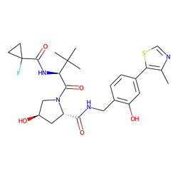 (2S,4R)-1-((S)-2-(1-氟環(huán)丙烷-1-甲酰胺基)-3,3-二甲基丁酰基)-4-羥基-N-(2-羥基-4-(4-甲基噻唑-5-基)芐基)吡咯烷-2-甲酰胺
