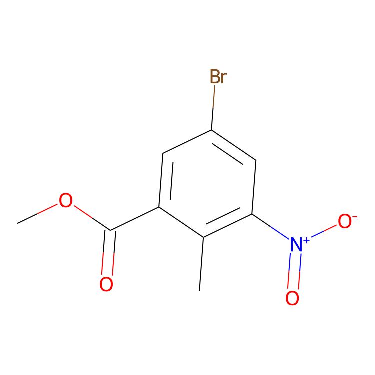 5-溴-2-甲基-3-硝基苯甲酸甲酯