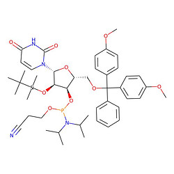 3-[(2R,3R,4R,5R)-2-[(雙(4-甲氧基苯基)(苯基)甲氧基)甲基]-4-[(叔丁基二甲基硅基)氧基]-5-(2,4-二氧代-1,2,3,4-四氫嘧啶-1-基)氧雜環(huán)己烷-3-基]氧基}(雙(丙基-2-基)氨基)膦酰基)氧基]丙腈