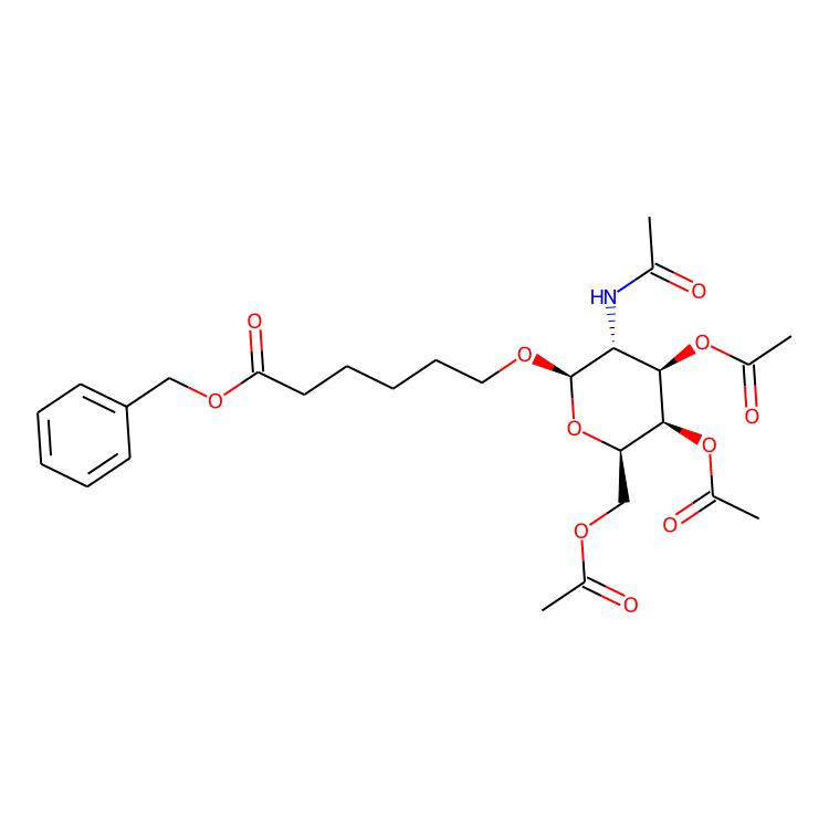 6-[(2R,3R,4R,5R,6R)-4,5-雙乙酰氧基-6-[乙酰氧基甲基]-3-乙酰氨基氧雜環(huán)氧雜環(huán)戊烷-2-基]氧基}己酸芐酯