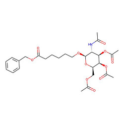 6-[(2R,3R,4R,5R,6R)-4,5-雙乙酰氧基-6-[乙酰氧基甲基]-3-乙酰氨基氧雜環(huán)氧雜環(huán)戊烷-2-基]氧基}己酸芐酯