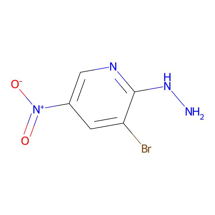 3-溴-2-肼基-5-硝基吡啶