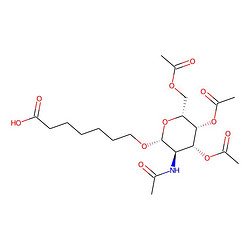 7-{[(2R,3R,4R,5R,6R)-4,5-雙乙酰氧基-6-[乙酰氧基甲基]-3-乙酰氨基氧雜環(huán)戊烷-2-基]氧基}庚酸