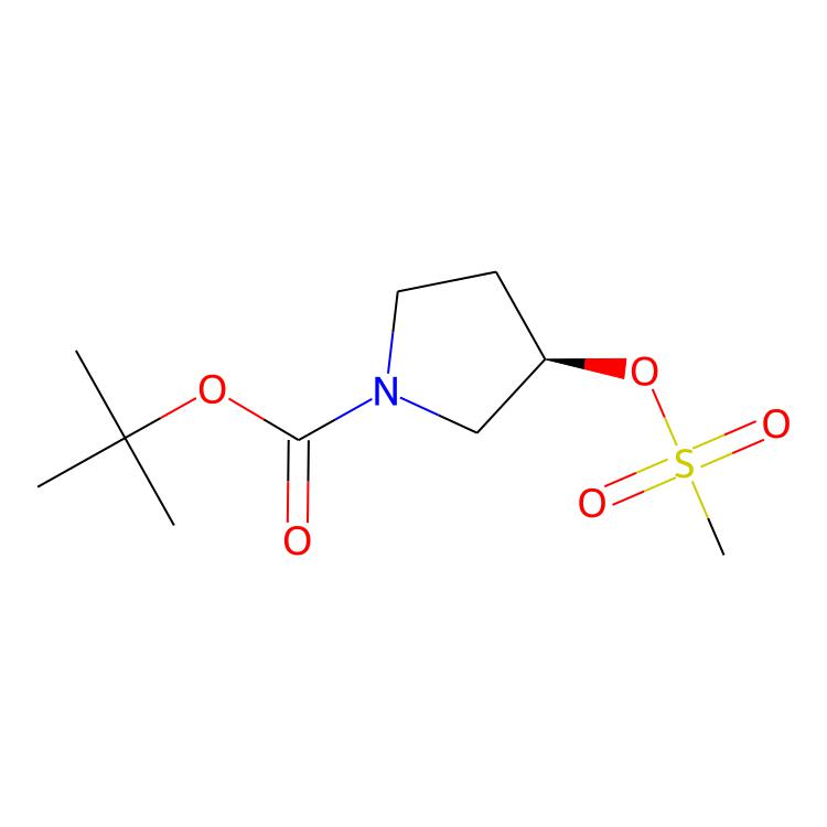 (3R)-3-(甲磺酰氧基)吡咯烷-1-羧酸叔丁酯