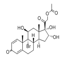 布地奈德杂质2：9α-溴-11β,16α,17α-三羟孕甾-1,4-二烯-3,20-二酮-21-醋酸酯