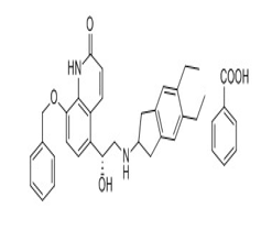 茚达特罗杂质2：（R）-5-[2-（5，6-二乙基二氢茚-2-基氨基）-1-羟乙基]-8-苄氧基-1H-喹啉-2-酮苯甲酸盐