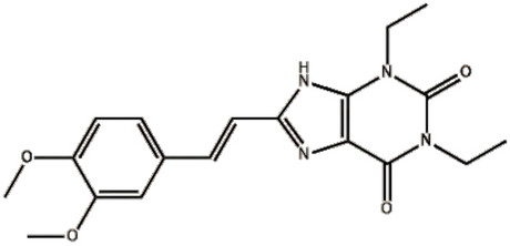 8-[(1E)-2-(3,4-Dimethoxyphenyl)ethenyl]-1,3-diethyl-3,9-dihydro-1H-purine-2,6-dione