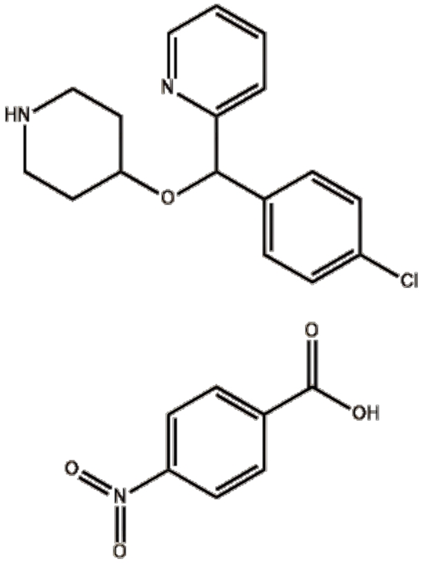2-[(4-Chlorophenyl)(Piperidin-4-Yloxy) Methyl]-Pyridine,4-Nitrobenzoate (Salt) (1:1)