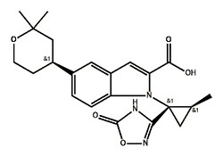 1-((1S,2S)-1-cyano-2-methylcyclopropyl)-5-((S)-2,2-dimethyltetrahydro-2H-pyran-4-yl)-N-methyl-N-phenyl-1H-indole-2-carboxamide