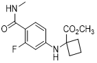 1-((3-氟-4-(甲基氨基甲?；┍交?氨基)環(huán)丁烷羧酸甲酯