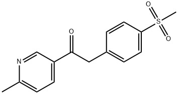 2-(4-甲磺?；交?-1-(6-甲基吡啶-3-基)-乙酮